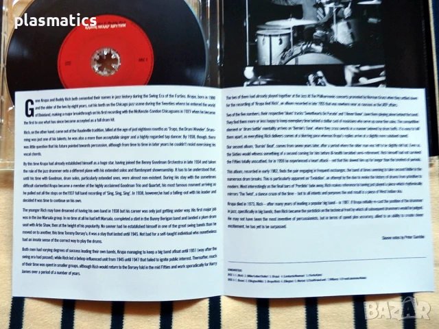 CDs(2CDs) - Gene Krupa & Buddy Rich-jazz drummers, снимка 5 - CD дискове - 51240393