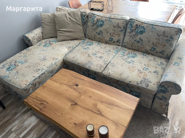 Диван разтегателен с ракла и кресло