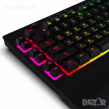 Клавиатура Геймърска USB Redragon Shiva K512 Мултимедийна с RGB Подсветка, снимка 4 - Клавиатури и мишки - 33391387