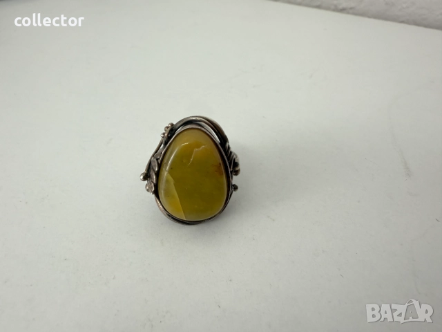 Сребърен пръстен стил - Ар Нуво. №7581, снимка 9 - Гривни - 52303145