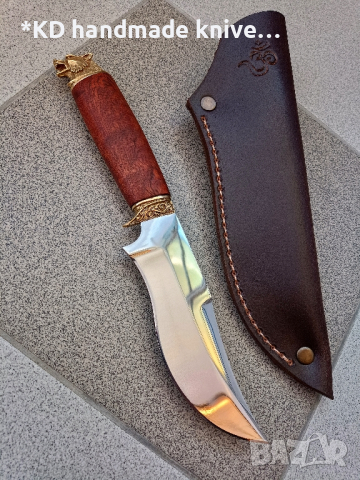 Ръчно изработен ловен нож от марка KD handmade knives ловни ножове , снимка 1 - Ножове - 44874815
