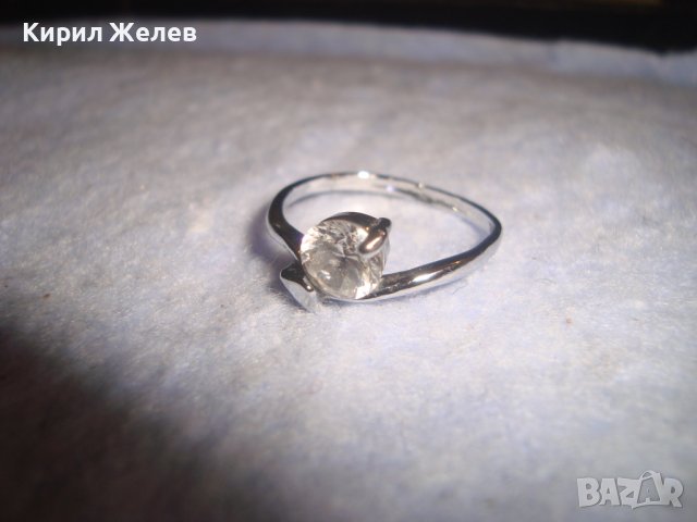 КРАСИВ ФИН СКЪПОЦЕНЕН АРТ ПРЪСТЕН от БЛАГОРОДНА СТОМАНА с ЮВЕЛИРНО ФАСЕТИРАН ИСКРЯЩ ЦИРКОН 27667, снимка 14 - Пръстени - 37499524