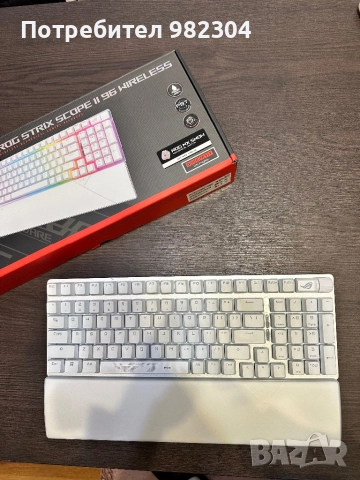  ASUS ROG Strix Scope II 96 Wireless, снимка 2 - Клавиатури и мишки - 52956427
