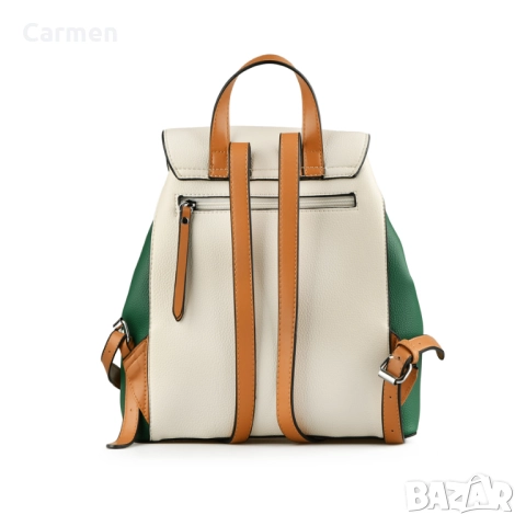 TendenZ - дамска раница в зелен цвят, снимка 16 - Раници - 52429479