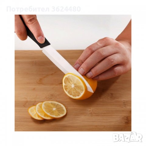 Комплект от 4 керамични ножа и керамична белачка, снимка 3 - Аксесоари за кухня - 39933212