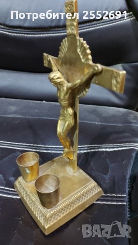 Свещник- религия , снимка 2 - Антикварни и старинни предмети - 43299605