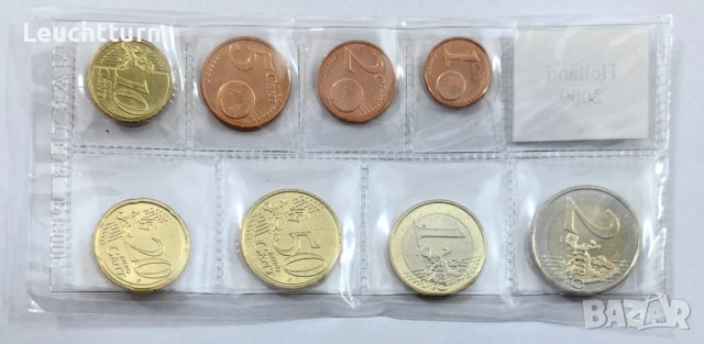 Пълен сет евромонети Нидерландия 2009 от 1 цент до 2 евро, снимка 2 - Нумизматика и бонистика - 43746043