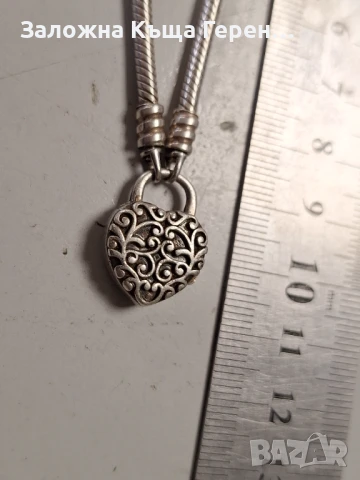 Сребърна гривна  Pandora 20,58гр., снимка 2 - Гривни - 50664736