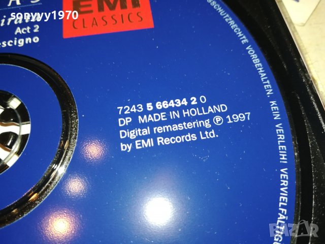 maria callas original cd x2 made in holland 2703231128, снимка 18 - CD дискове - 40150029