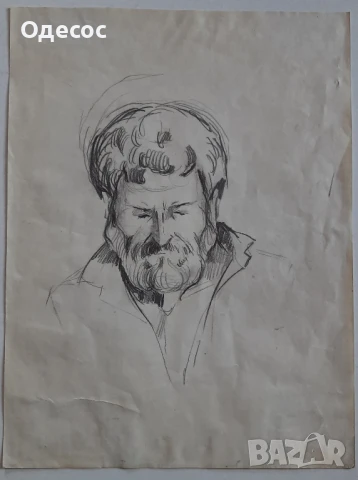 Владимир Димитров Майстора -рисунка с молив на мъж, снимка 7 - Картини - 28180387