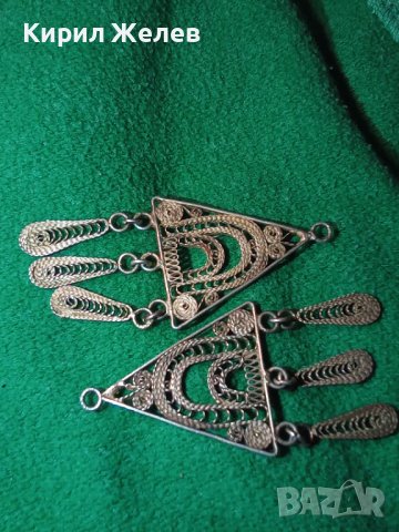 ПРЕКРАСНИ СТАРИННИ ВЪЗРОЖДЕНСКИ ОБЕЦИ ФИЛИГРАННО СРЕБРО ВИСОКА ПРОБА МАЙСТОРСКА РЪЧНА РАБОТА 40597, снимка 18 - Антикварни и старинни предмети - 42601260