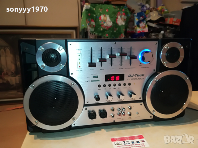 DJ-TECH DJ BOOMBOX-DJ BOOMBOX-ВНОС SWISS 1604222122, снимка 4 - Ресийвъри, усилватели, смесителни пултове - 36478796
