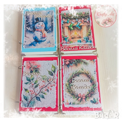 Мини албумче - картичка за Коледа единствени бройки , снимка 3 - Декорация за дома - 51980162
