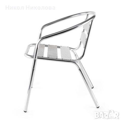 Алуминиев стол Muhler, снимка 3 - Столове - 52397762