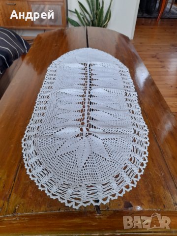 Стара плетена покривка #8