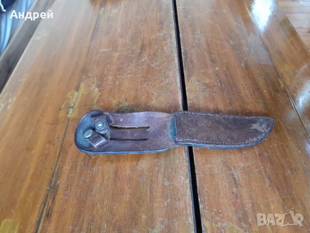 Стара кожена кания за нож #10, снимка 1 - Антикварни и старинни предмети - 35455855