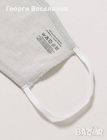 Детска, бяла, многократна памучна маска Oscar Apparels - 5 бр. в пакет, снимка 3 - Други - 43941196