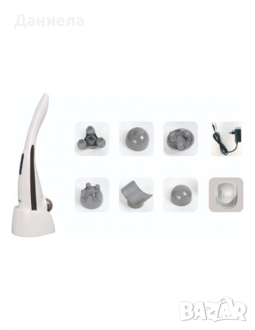 Ръчен масажор Oliver Voltz – 12W, 4 режима, 5 нива на интензивност и 5 сменяеми глави, снимка 4 - Масажори - 52160109