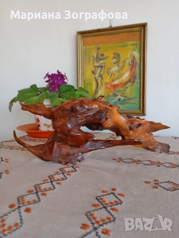 Авторски скулптури 7 бр., - пластика от дърво, ръчна изработка, уникати, 1987-1988 г., снимка 2 - Антикварни и старинни предмети - 47820573