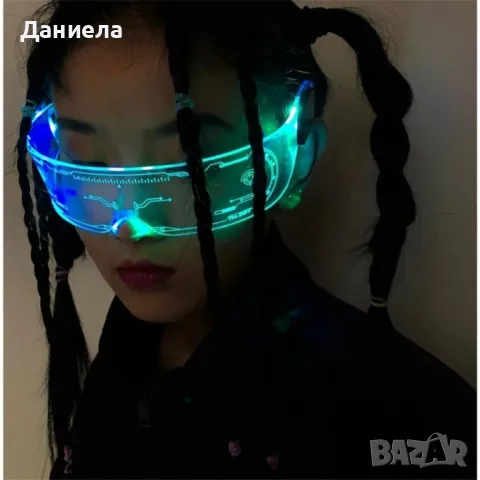 Светещи Parti Led очила , снимка 2 - Лед осветление - 48493624