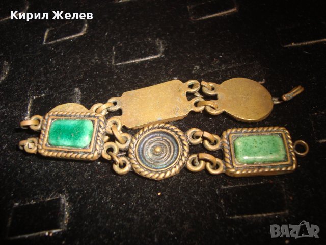 СТАРИННА ВЪЗРОЖДЕНСКА БРОНЗОВА КЕРАМИЧНА ГРИВНА 56381, снимка 9 - Антикварни и старинни предмети - 32266500