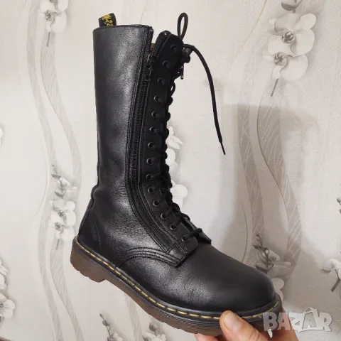 кожени ботуши DR MARTENS 3733 Leather 14-Eyelet 2 zip номер 39, снимка 15 - Дамски ботуши - 43300752