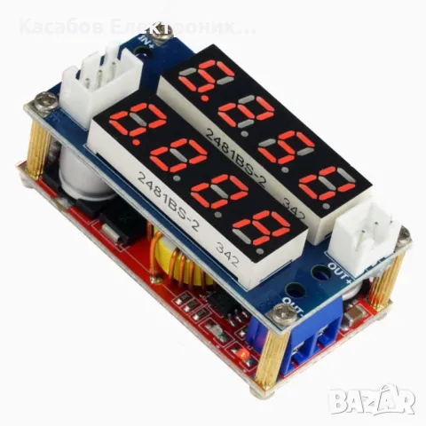 XL4015 Понижаващ преобразувател с дисплей CC/CV 5V-38V / 1V-26V 75W 5A, снимка 2 - Друга електроника - 48949043