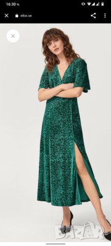 Зелена рокля ellos 50/Xxl, снимка 2 - Рокли - 37889331