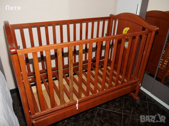 Бебешко легло от масивен бук Ликно / Бебешко легло Licno, снимка 3 - Мебели за детската стая - 28946577