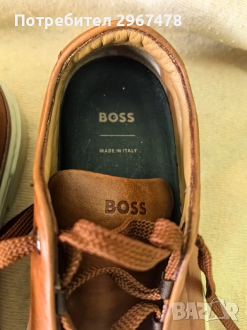 Спортни обувки "BOSS" оригинални, кожени, снимка 7 - Ежедневни обувки - 52866619