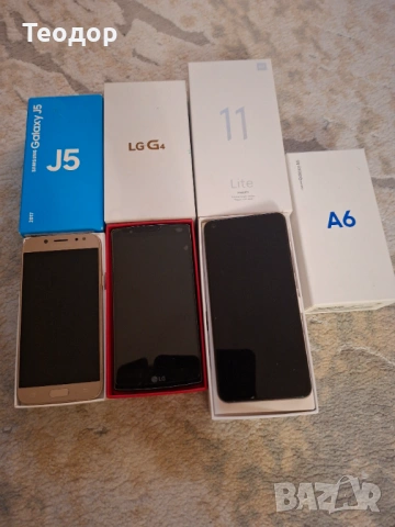 Samsung J5, Samsung A6, LG G4, Xiaomi 11