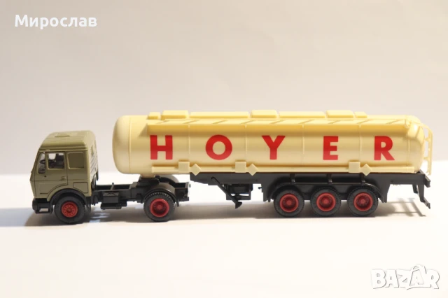 HERPA H0 1/87 MERCEDES ВЛЕКАЧ KАМИОН МОДЕЛ TIR ЦИСТЕРНА