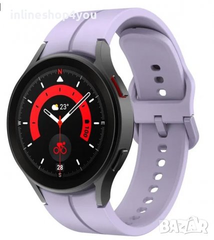 Силиконова Каишка (20мм) за Samsung Watch5 Pro | Watch5 | Watch4 | Active2, снимка 5 - Смарт гривни - 38376944
