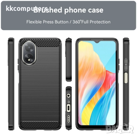 OPPO A38 4G Carbon Fiber Калъф и Протектор, снимка 2 - Калъфи, кейсове - 52977519