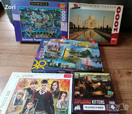 Пъзели - 500, 1000 части - Schmidt, Trefl, Exploding kittens