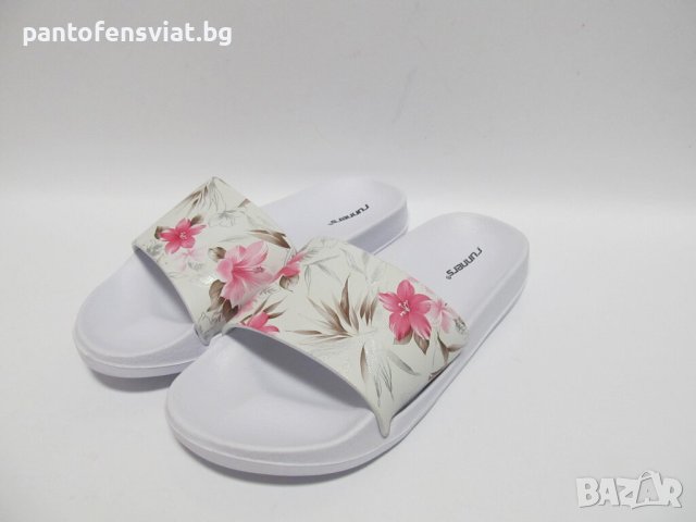 Дамски гумени чехли Runners бяло 36/41, снимка 2 - Джапанки - 40315855