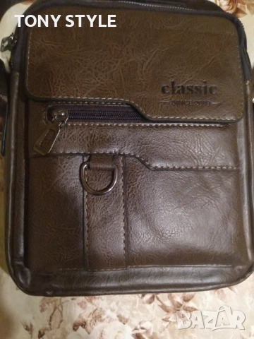 Classic Нова Мъжка Кожена Чанта , снимка 17 - Чанти - 51610560