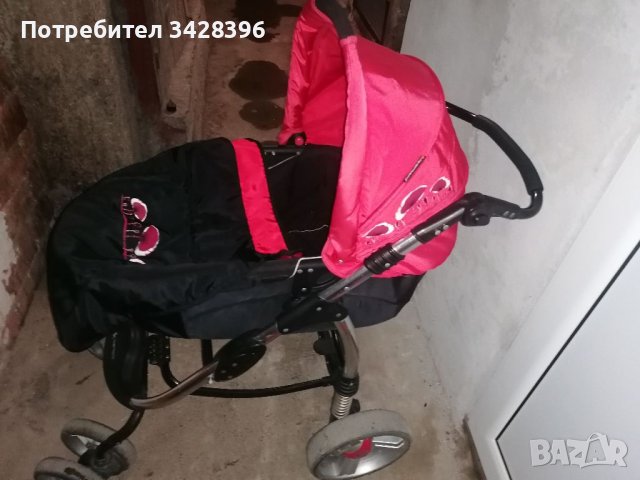 Количка:Bertoni ASTRA Black&Red летен, зимен кош и кошница , снимка 3 - Детски колички - 37249139