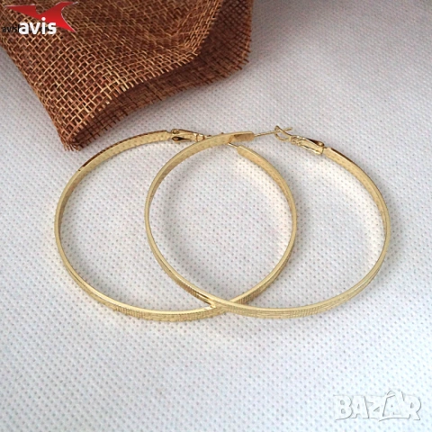 Обеци с 14К златно покритие 2141869