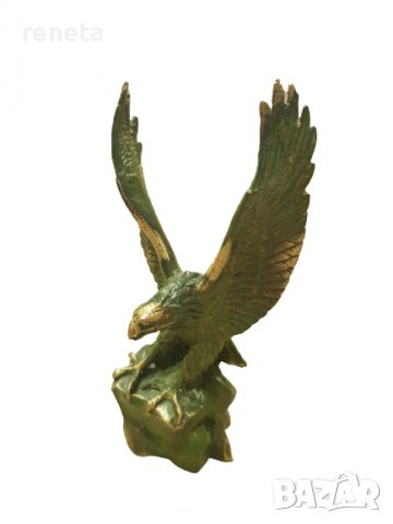 Статуетка Ahelos, Орел, Метален, Зелена оксидация, 12 см.