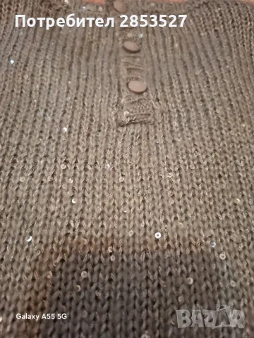 XSIDE Сребриста Блуза , снимка 6 - Блузи с дълъг ръкав и пуловери - 49921570