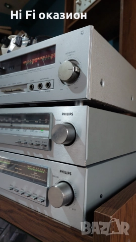 Сет Philips Усилвател ,дек, тунер, снимка 3 - Ресийвъри, усилватели, смесителни пултове - 52658938