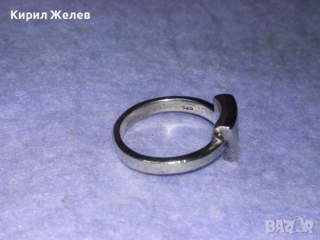 СКЪПОЦЕНЕН СРЕБЪРЕН АРТ ПРЪСТЕН СРЕБРО 925 АНГЛИЯ с ШЛИФОВАН ЛУНЕН КАМЪК 40209, снимка 13 - Пръстени - 43221574