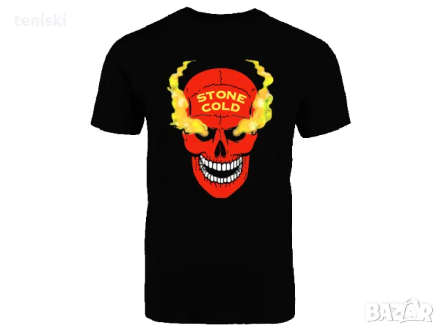  Тениска WWE кеч Stone Cold Steve Austin мъжки и детски 