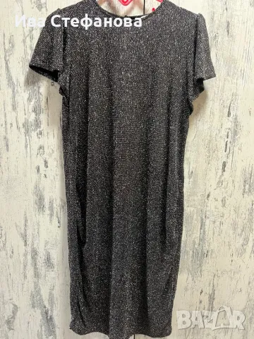 Бляскава нова многоцветна ламе нишка парти коктейлна официална еластична рокля , снимка 7 - Рокли - 48788994