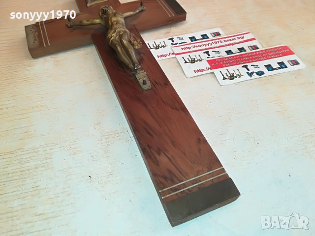 КРЪСТ АНТИКА С ХРИСТОС ОТ ФРАНЦИЯ 3112221759, снимка 11 - Антикварни и старинни предмети - 39151676