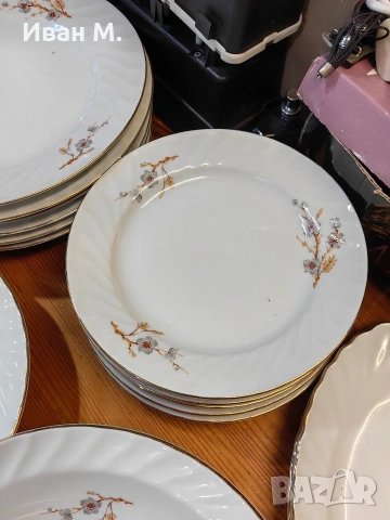 стар български порцеланов сервиз , снимка 9 - Антикварни и старинни предмети - 53509642