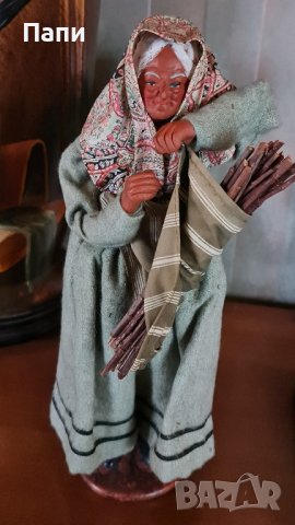 Винтидж баба с прътове ,от средата на 20-век с подпис от автора, снимка 4 - Антикварни и старинни предмети - 43222796