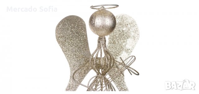 Коледен декоративен метален ангел, 30см , снимка 2 - Декорация за дома - 34739889