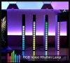 RGB светодиодна лента с гласово активирана ритъмна светлина, Модел LX9B, Черен, снимка 8